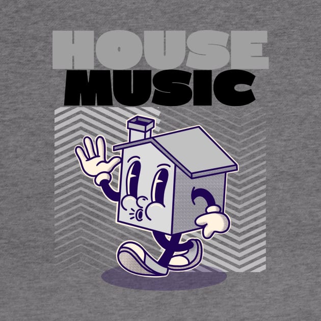 HOUSE MUSIC  - Character (Grey/black) by DISCOTHREADZ 